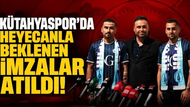 Kütahyaspor’da heyecanla beklenen transferler imzaları attı
