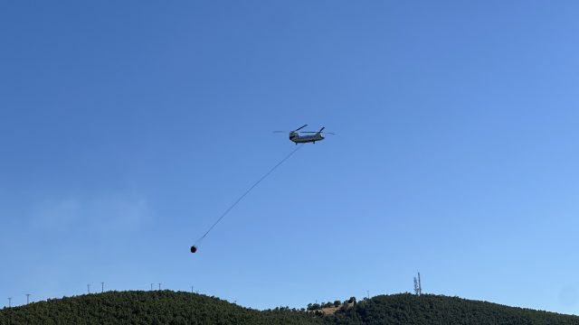 Meşelik alanda çıkan yangın söndürüldü