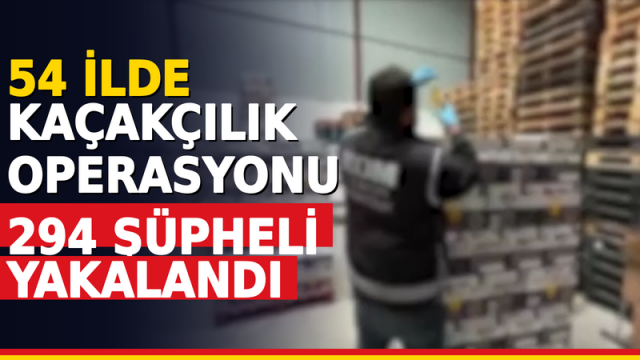 54 ilde kaçakçılık operasyonu: 294 şüpheli yakalandı